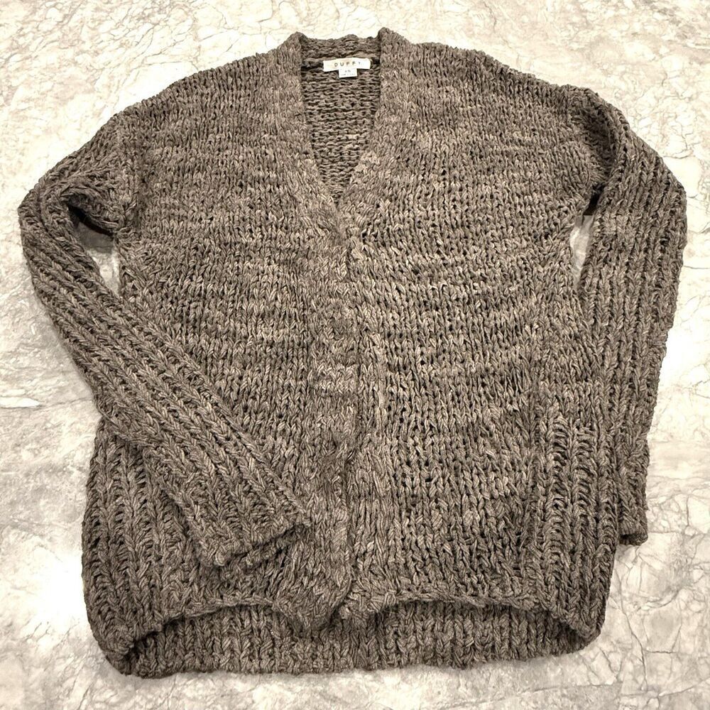 Duffy Alpaca Blend cardigan Snap Front Size XS Mask Taupe / Gray